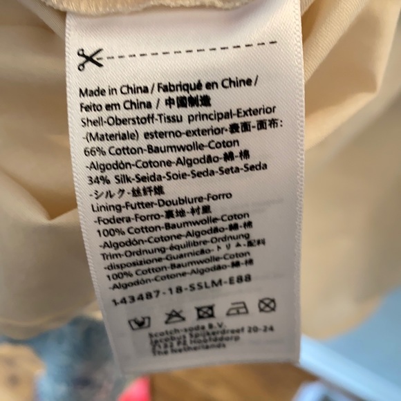 NWT Scotch & Soda Beach Freaks Strappy Flare Cotton/Silk Mini Dress Lace Large - Picture 16 of 16